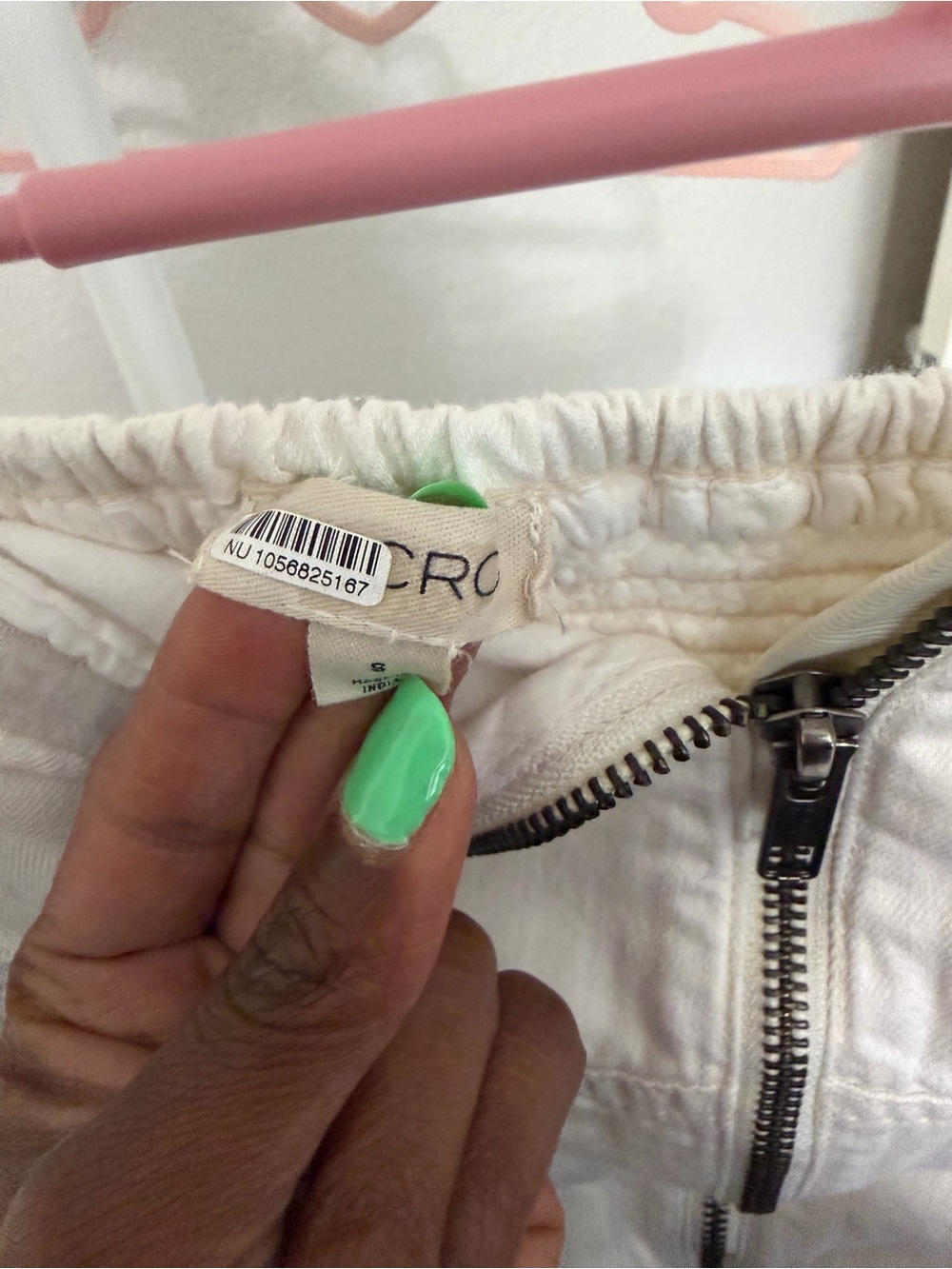 Pilcro from Nuuly White Strapless Zipper Front Dress - Picture 2 of 4